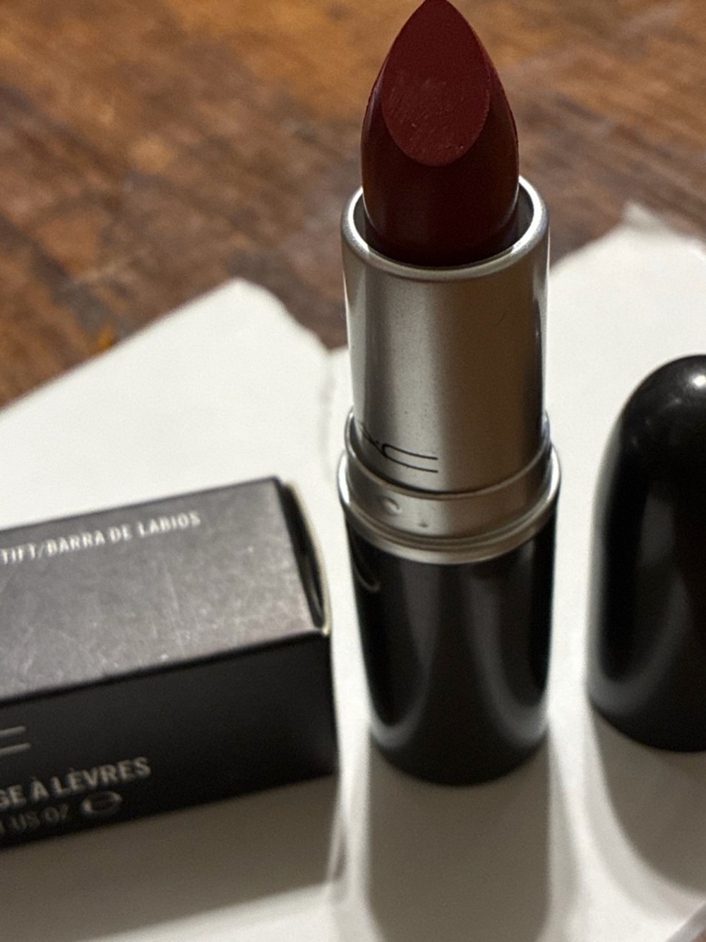 MAC Deep Berry Red Lipstick